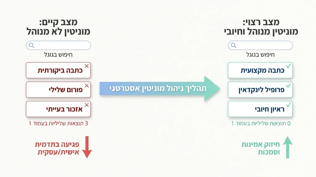נוצר על ידי מודל בינה מלאכותית Gemini Pro ניהול מוניטין לבכירים ואנשי מפתח בגוגל